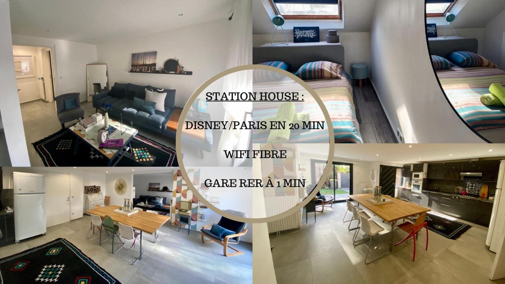 Station House - Maison Entre Disneyland Et Paris Roissy-en-Brie Dış mekan fotoğraf